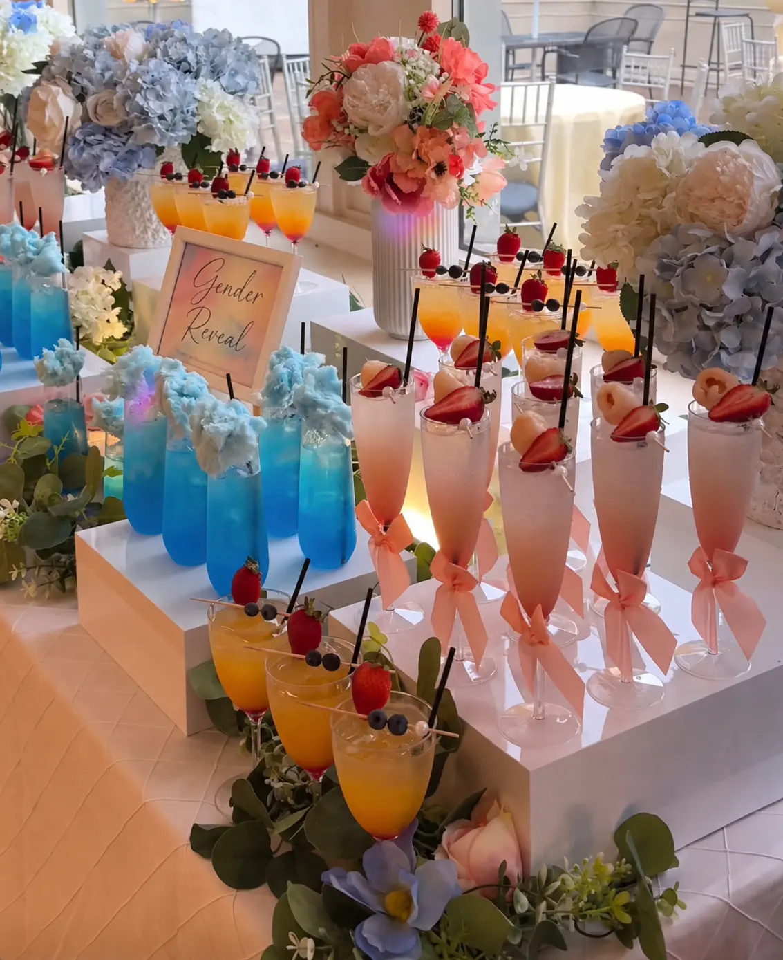 Gender Reveal beverage experience by Toasty Services