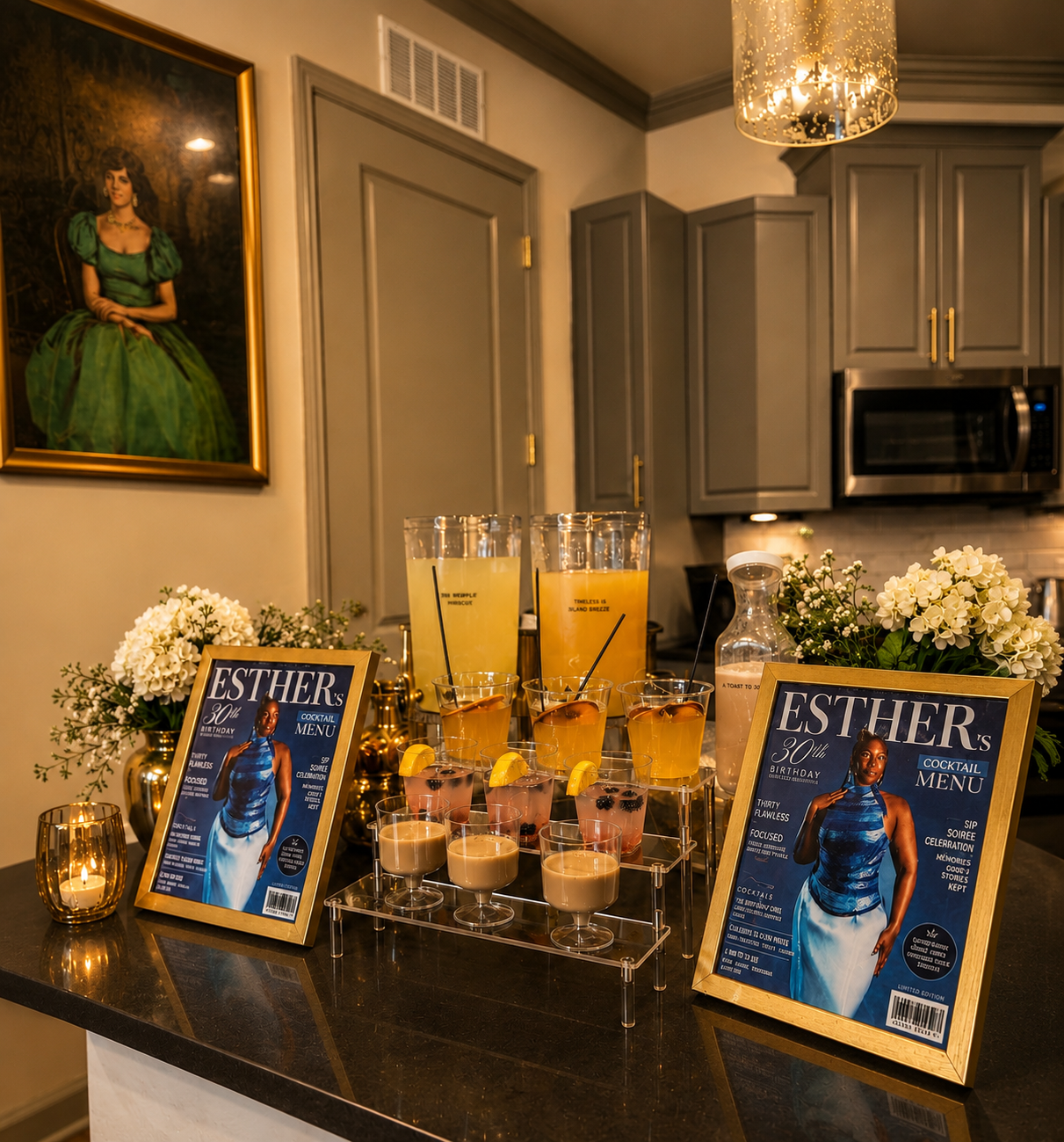 Birthday Packages beverage bar setup